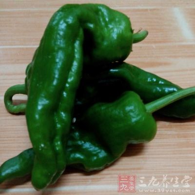 青椒切成絲