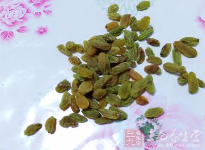 葡萄干中富含鐵和鈣物質