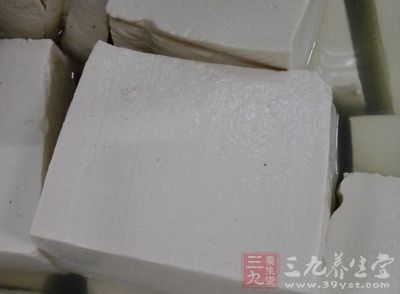 准備好嫩豆腐一塊