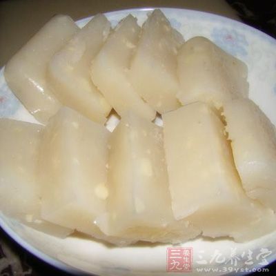 奶香桂花糕完成了，放涼吃，清香又清涼