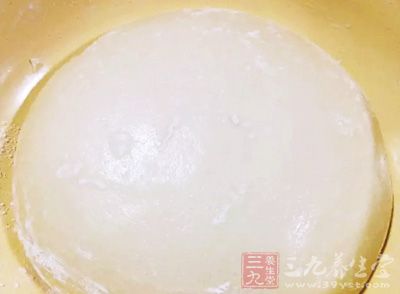 發好的面團成團