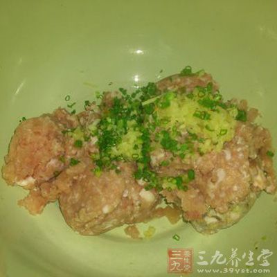 調制豬肉餡 調制豬肉餡