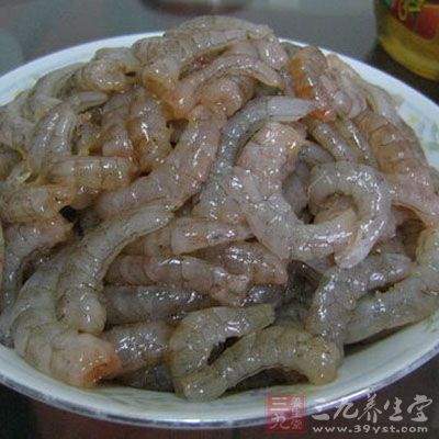 准備好蝦仁5克