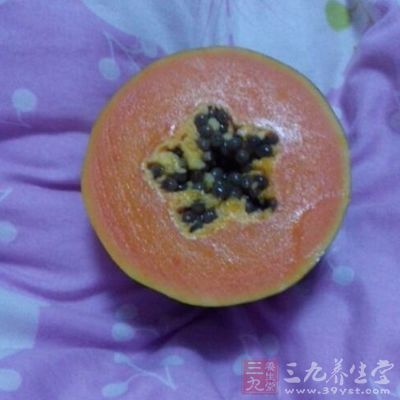 木瓜的豐胸作用在所有的食物中是最為突出的
