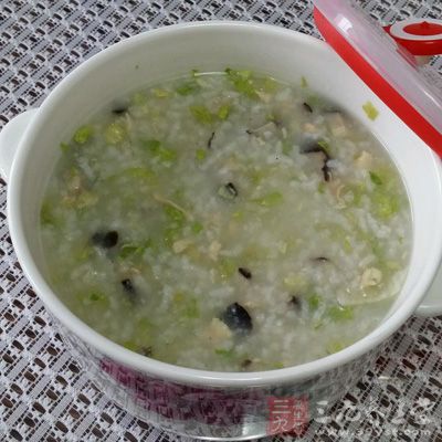 雞肉青菜粥