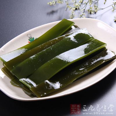 海帶含有大量的膳食纖維