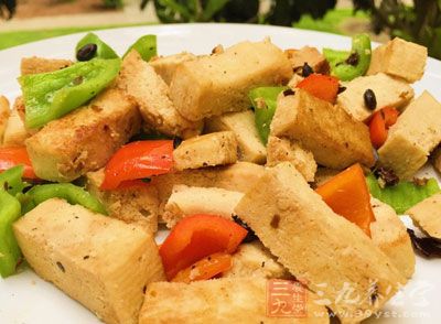 青椒炒凍豆腐