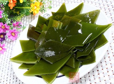 海帶，作為補充人體所需的鐵的食物