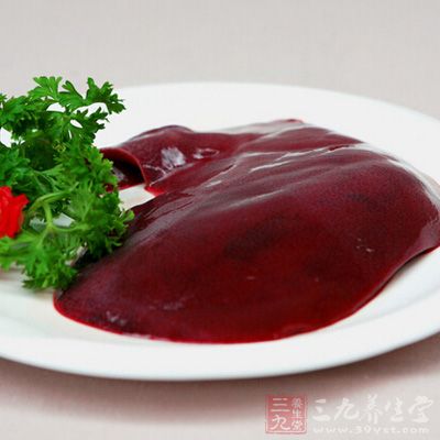 豬肝中鐵質豐富，是補血食品中最常用的食物