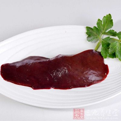 豬肝中鐵質豐富，是補血食品中最常用的食物