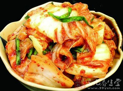 辣白菜是韓國的一種特色美食