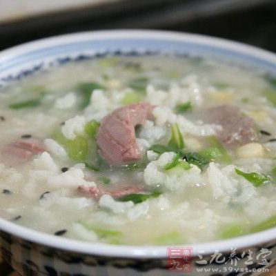 青菜豬肝粥 青菜豬肝粥