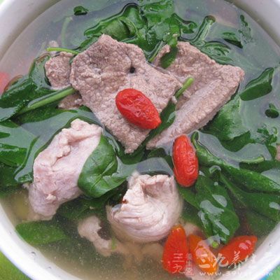 枸杞葉炖豬肝