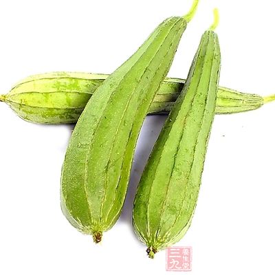 將絲瓜去皮切成滾刀塊備用 將絲瓜去皮切成滾刀塊備用