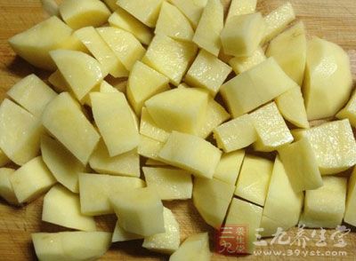 土豆去皮切成小塊