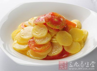 西紅柿和土豆片這兩樣結合起來竟是如此的美味