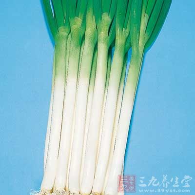 加入蔥白段,再加點鹽 加入蔥白段,再加點鹽