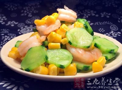 黃瓜炒蝦仁