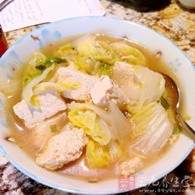 東北家常菜——白菜炖凍豆腐