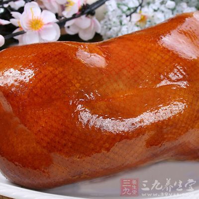 鴨子的烤制過程