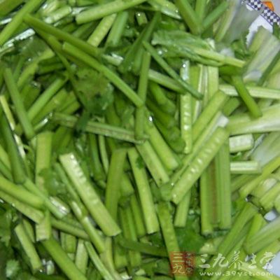 將香菜洗淨切段