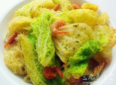 卷心菜、蝦米、鹽