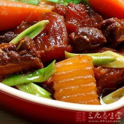 青蔥紅燒蹄筋