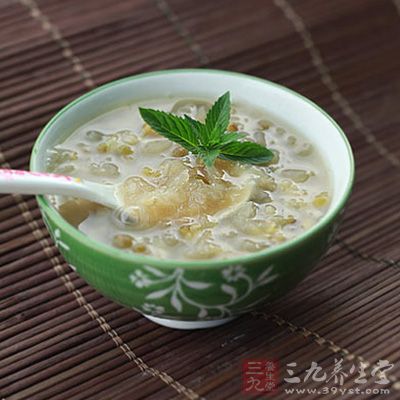 晚：一小碗綠豆粥