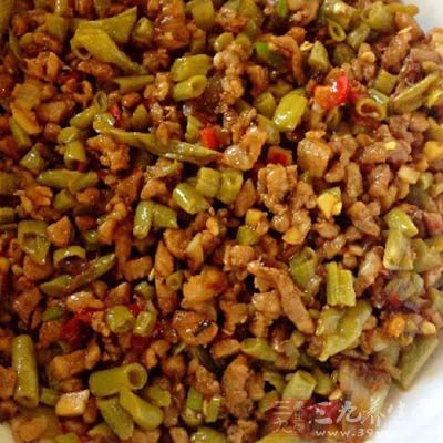 酸豆角炒肉末 酸豆角炒肉末