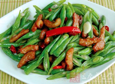 四季豆炒肉的制作方法