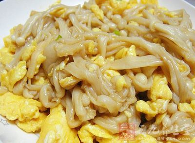 金針菇炒雞蛋的制作方法