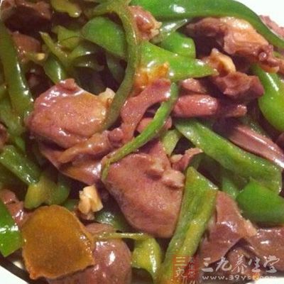 青椒炒豬心的小訣竅