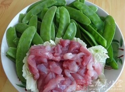 食材主料 荷蘭豆、肉片