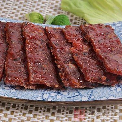 豬肉脯的制作過程