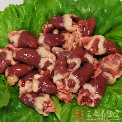 新鮮的雞心150克