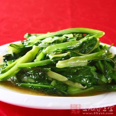 清炒油麥菜的制作方法