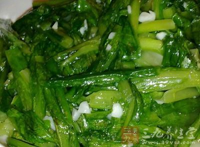 蒜蓉油麥菜的制作方法