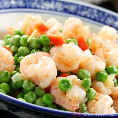 青豆蝦仁的制作方法