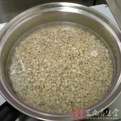 先把薏米和水一起煮40分鐘，再放各種皮，煮至少1個小時或到薏米膨脹開花