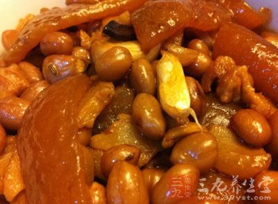 花生炖豬蹄的制作方法