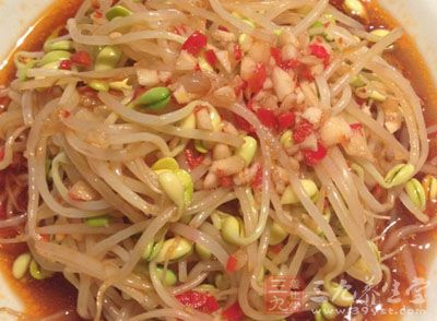 涼拌黃豆芽的步驟
