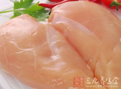 輔料：新鮮的雞胸脯肉(25克)