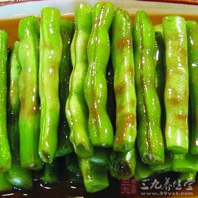 麻醬豆角的制作方法