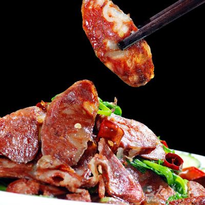 豆角炒香腸