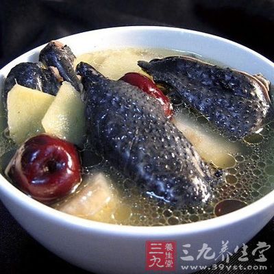 山藥炖烏雞湯