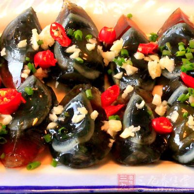 清炒松花蛋的制作方法