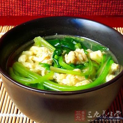 菠菜蛋花湯的制作方法