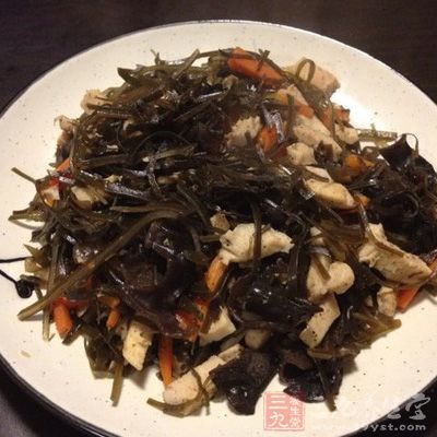 海帶絲炒肉末的制作方法