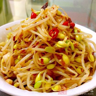 黃豆芽不可久煮，斷生就好