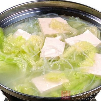 小白菜炖豆腐的制作方法